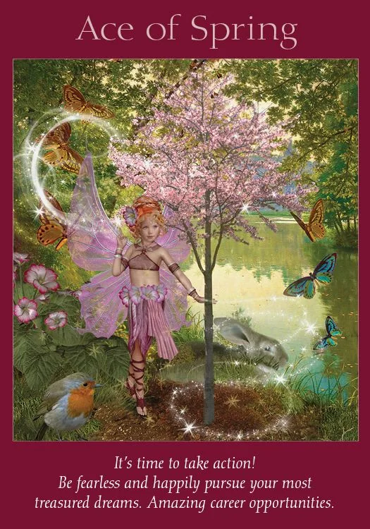 Ace of Spring – Fairy Tarot by Radleigh Valentine tarot deck card on TarotFans.com