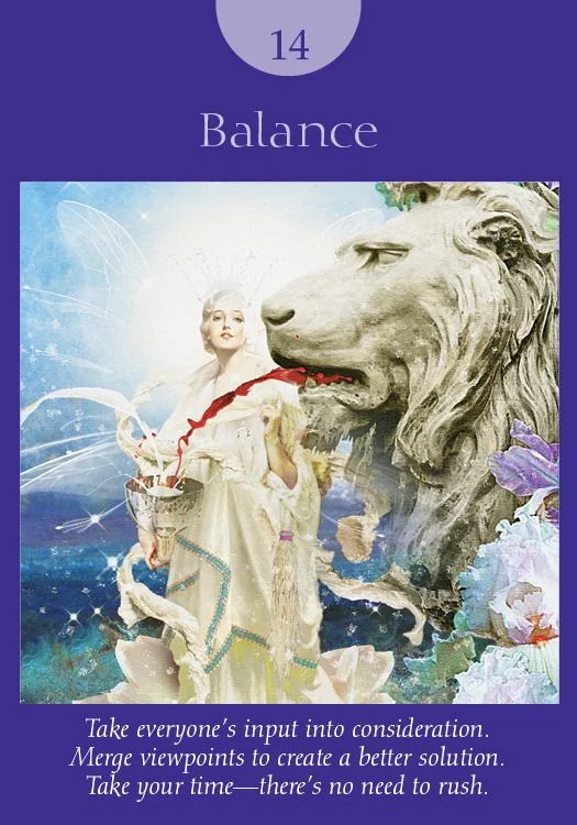 Balance – Fairy Tarot by Radleigh Valentine tarot deck card on TarotFans.com