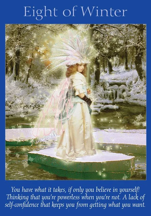 Eight of Winter – Fairy Tarot by Radleigh Valentine tarot deck card on TarotFans.com