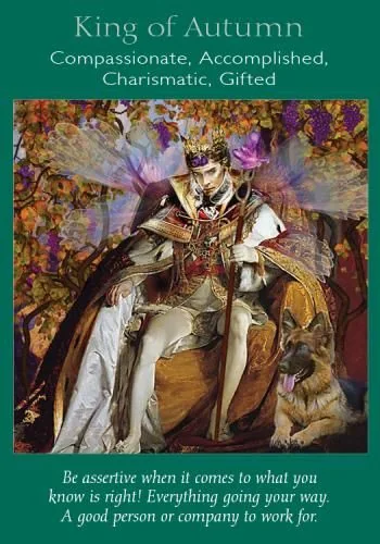King of Autumn – Fairy Tarot by Radleigh Valentine tarot deck card on TarotFans.com