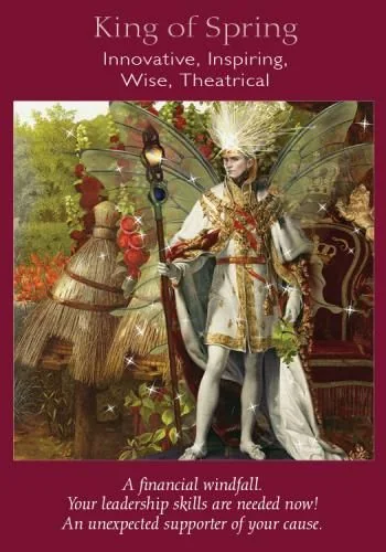 King of Spring – Fairy Tarot by Radleigh Valentine tarot deck card on TarotFans.com