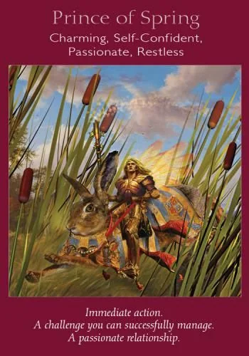 Prince of Spring – Fairy Tarot by Radleigh Valentine tarot deck card on TarotFans.com