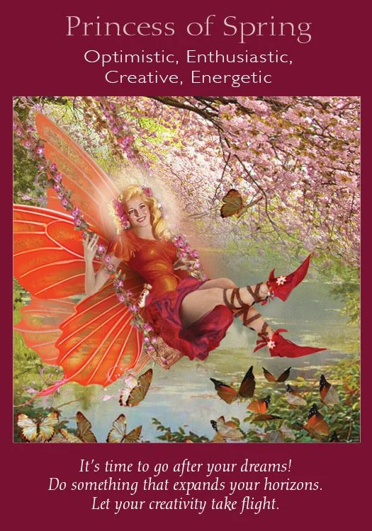 Princess of Spring – Fairy Tarot by Radleigh Valentine tarot deck card on TarotFans.com