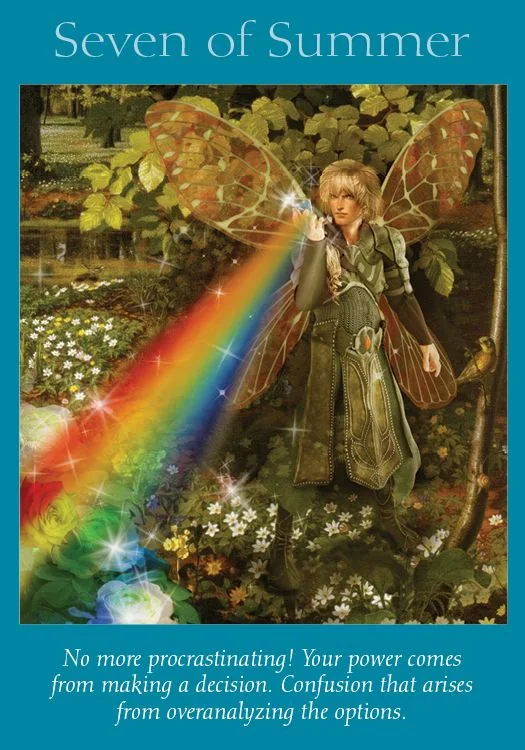 Seven of Summer – Fairy Tarot by Radleigh Valentine tarot deck card on TarotFans.com