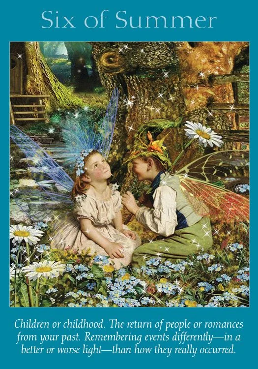 Six of Summer – Fairy Tarot by Radleigh Valentine tarot deck card on TarotFans.com