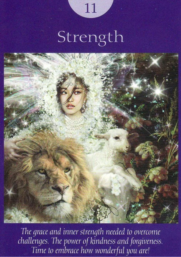 Strength – Fairy Tarot by Radleigh Valentine tarot deck card on TarotFans.com