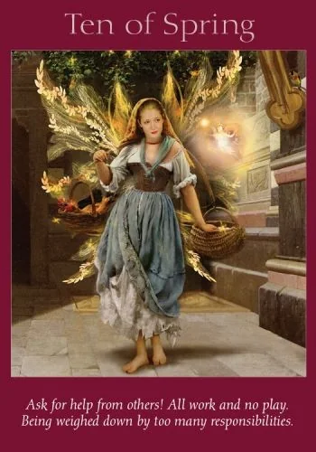 Ten of Spring – Fairy Tarot by Radleigh Valentine tarot deck card on TarotFans.com