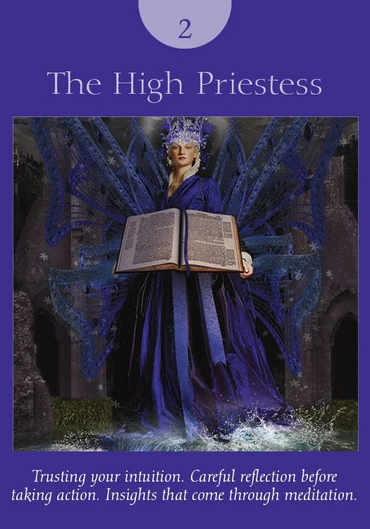 The High Priestess – Fairy Tarot by Radleigh Valentine tarot deck card on TarotFans.com