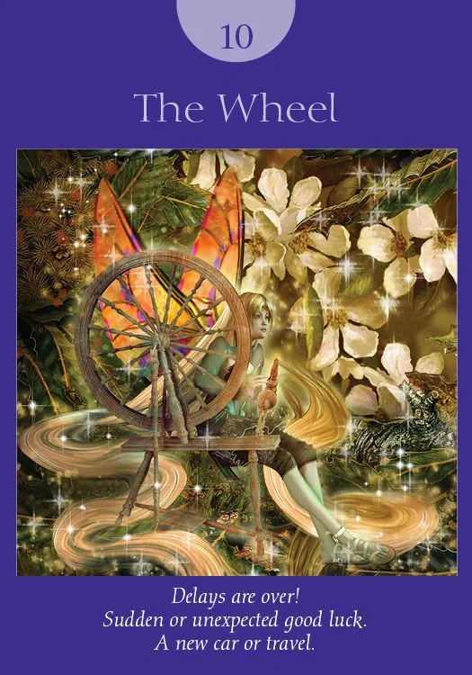 The Wheel – Fairy Tarot by Radleigh Valentine tarot deck card on TarotFans.com