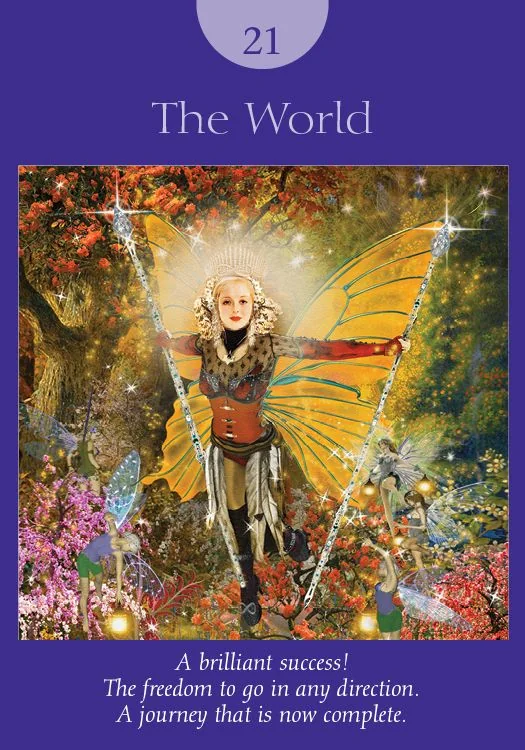 The World – Fairy Tarot by Radleigh Valentine tarot deck card on TarotFans.com