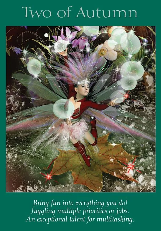 Two of Autumn – Fairy Tarot by Radleigh Valentine tarot deck card on TarotFans.com