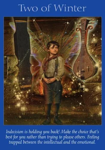 Two of Winter – Fairy Tarot by Radleigh Valentine tarot deck card on TarotFans.com