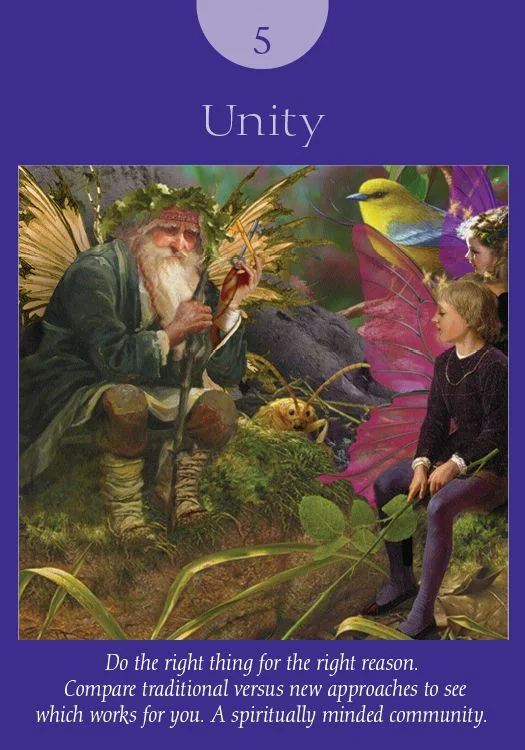 Unity – Fairy Tarot by Radleigh Valentine tarot deck card on TarotFans.com
