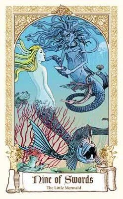 The Fairytale Tarot Review 87 Nine of Swords — The Little Mermaid