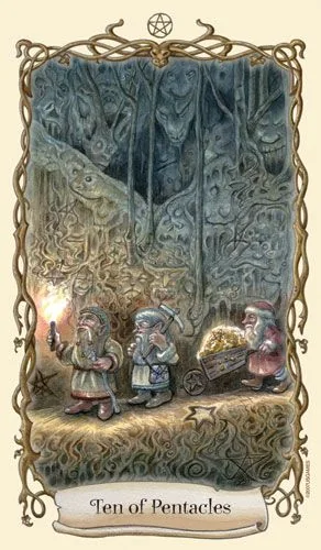 Card 05 card from the Fantastical Creatures Tarot deck