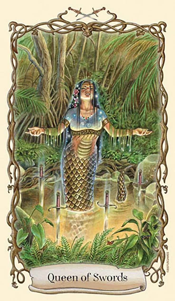 Card 16 card from the Fantastical Creatures Tarot deck