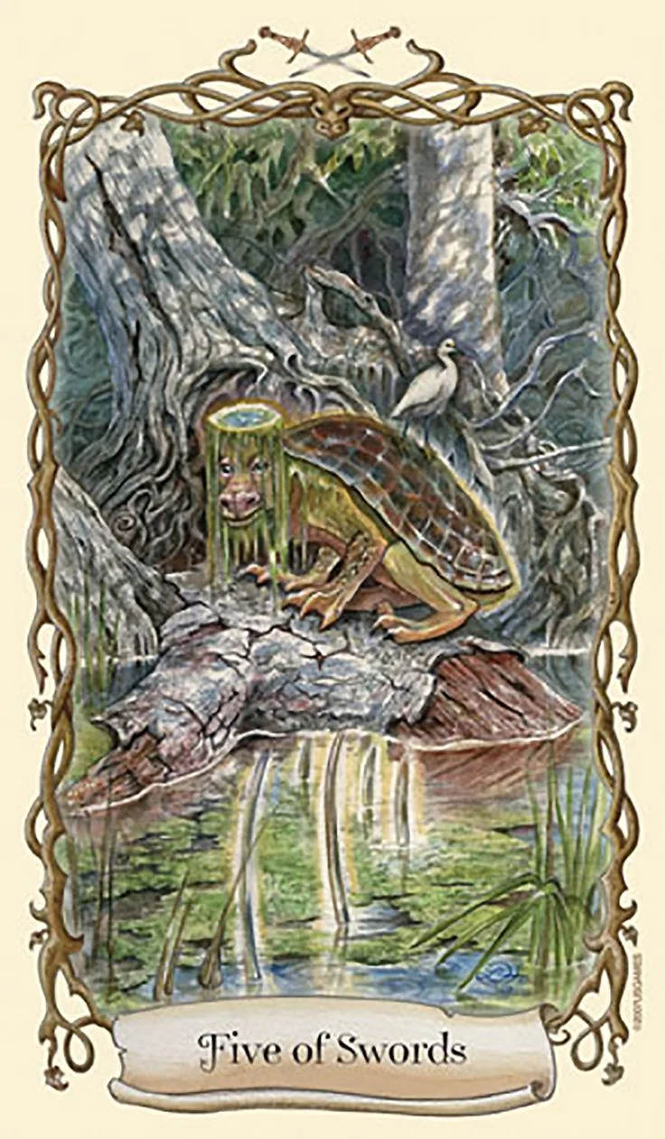 Card 23 card from the Fantastical Creatures Tarot deck