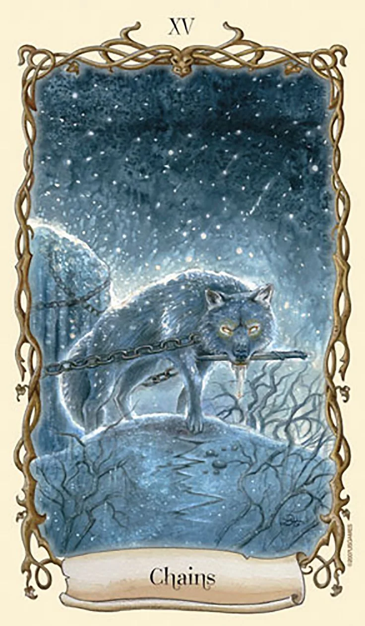 Chains - Fantastical Creatures Tarot - Tarot Deck by D. J. Conway and Lisa Hunt