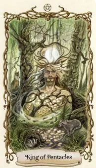 King of Pentacles - Fantastical Creatures Tarot - Tarot Deck by D. J. Conway and Lisa Hunt