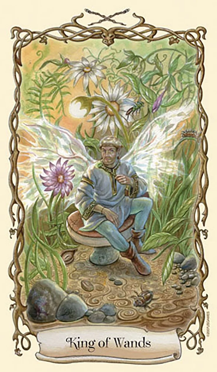 King of Wands - Fantastical Creatures Tarot - Tarot Deck by D. J. Conway and Lisa Hunt