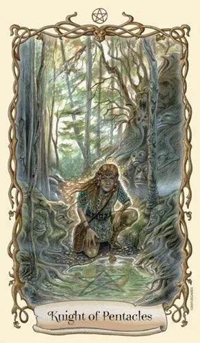 Knight of Pentacles - Fantastical Creatures Tarot - Tarot Deck by D. J. Conway and Lisa Hunt