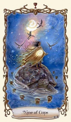 Nine of Cups - Fantastical Creatures Tarot - Tarot Deck by D. J. Conway and Lisa Hunt