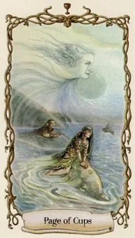 Page of Cups - Fantastical Creatures Tarot - Tarot Deck by D. J. Conway and Lisa Hunt