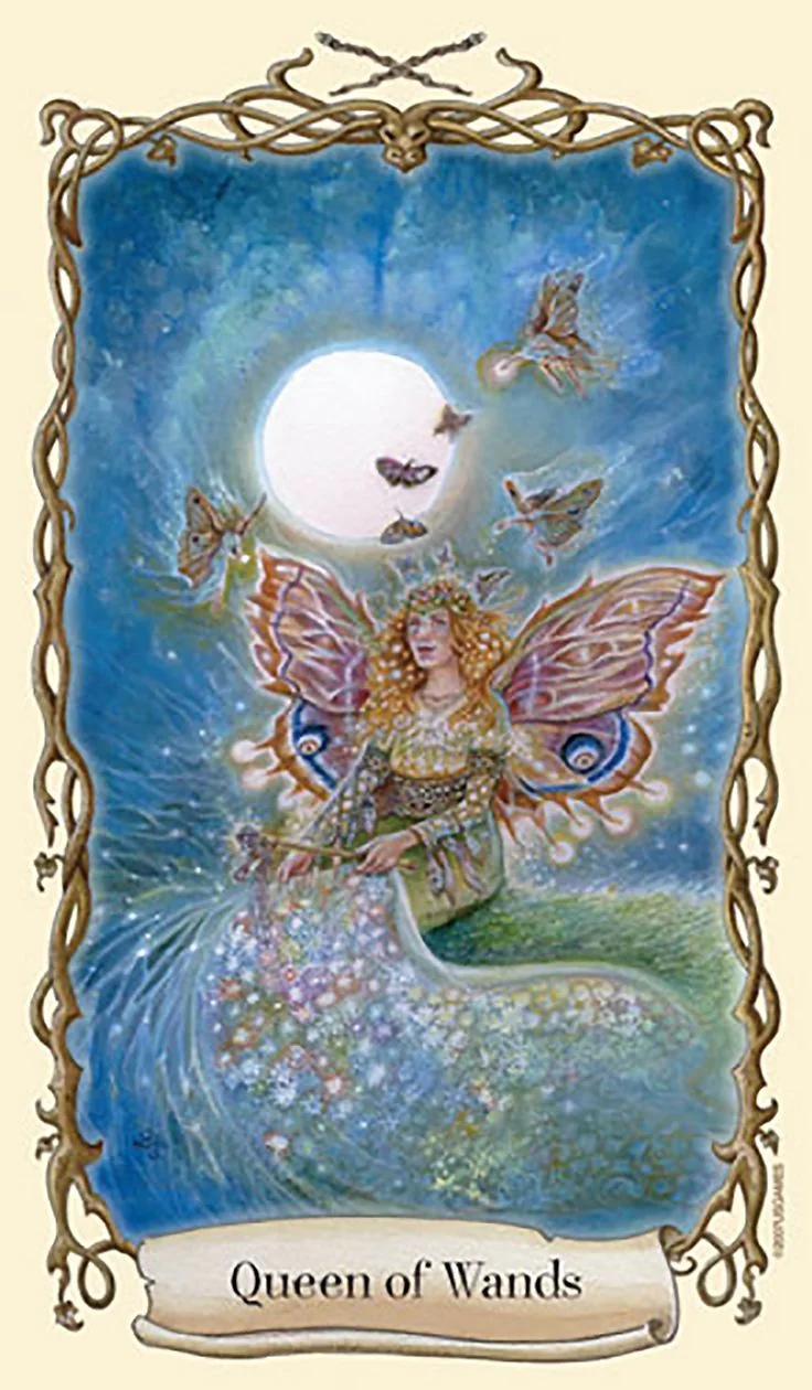 Queen of Wands - Fantastical Creatures Tarot - Tarot Deck by D. J. Conway and Lisa Hunt