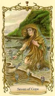 Seven of Cups - Fantastical Creatures Tarot - Tarot Deck by D. J. Conway and Lisa Hunt