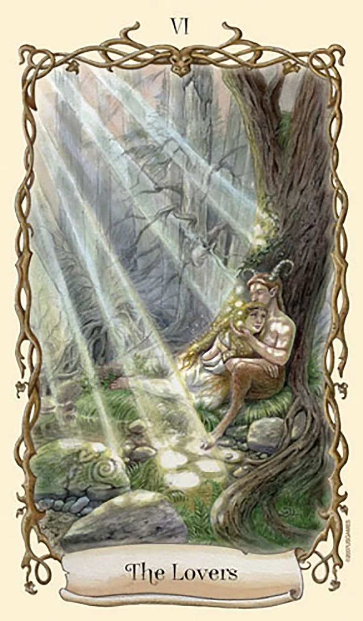 The Lovers - Fantastical Creatures Tarot - Tarot Deck by D. J. Conway and Lisa Hunt