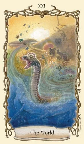 The World - Fantastical Creatures Tarot - Tarot Deck by D. J. Conway and Lisa Hunt