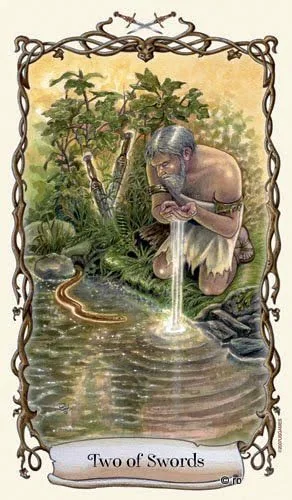Two of Swords - Fantastical Creatures Tarot - Tarot Deck by D. J. Conway and Lisa Hunt