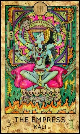 The Empress — Kali card from the Fantasy World Tarot deck