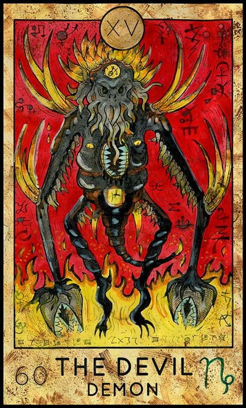 The Devil — Demon card from the Fantasy World Tarot deck