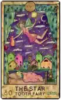 The Star — Tooth Fairy card from the Fantasy Creatures Tarot deck