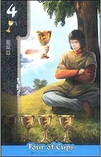 Four of Cups - FateShifters Astrology Tarot - FateShifters Artist Team