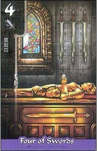 Four of Swords - FateShifters Astrology Tarot - FateShifters Artist Team