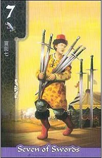 Seven of Swords - FateShifters Astrology Tarot - FateShifters Artist Team
