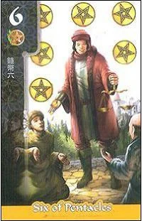 Six of Pentacles - FateShifters Astrology Tarot - FateShifters Artist Team