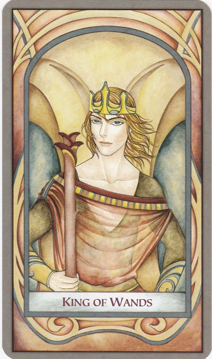 King of Wands card from the Fenestra Tarot deck