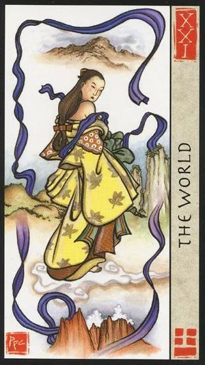 The World card from the Fengshui Tarot deck