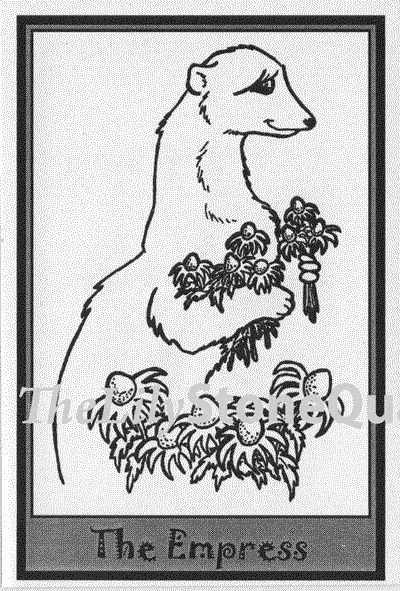 The Empress card from the Ferret Tarot deck