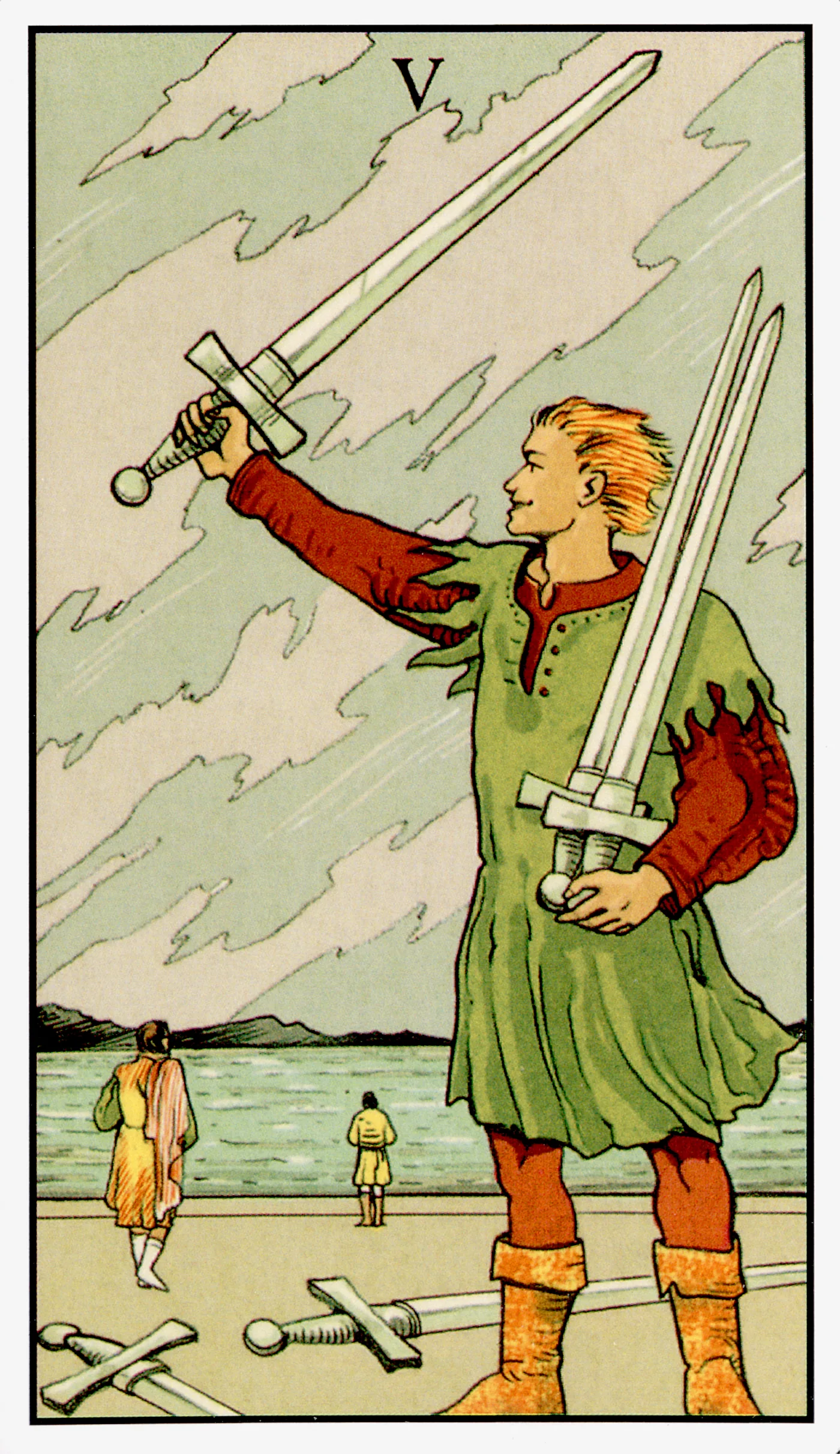 Five of Swords — After Tarot by Lo Scarabeo Five of Swords card from the After Tarot deck by Lo Scarabeo
