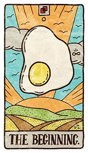 The Beginning card from the Food Fortunes Tarot deck