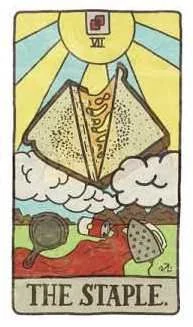 The Staple card from the Food Fortunes Tarot deck