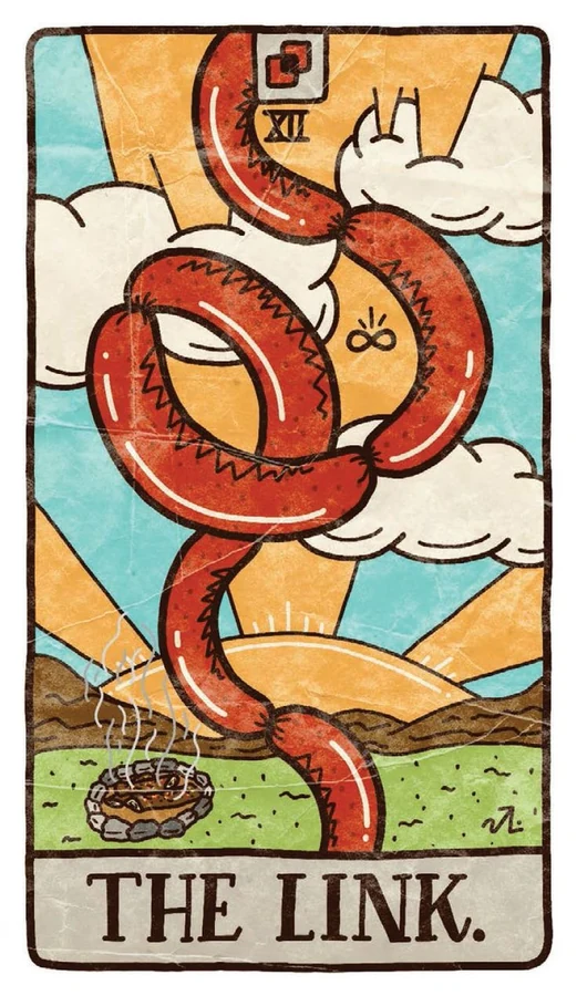 The Link card from the Food Fortunes Tarot deck