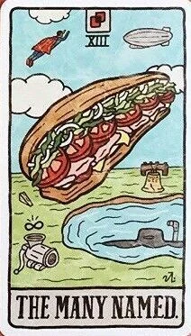 The Many Named card from the Food Fortunes Tarot deck