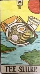 The Slurp card from the Food Fortunes Tarot deck