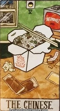The Chinese card from the Food Fortunes Tarot deck