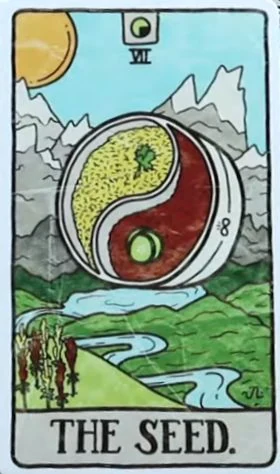 The Seed card from the Food Fortunes Tarot deck